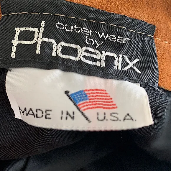 - Genuine Leather Suede Phoenix Outerwear Vintage Skirt Size Xsmall