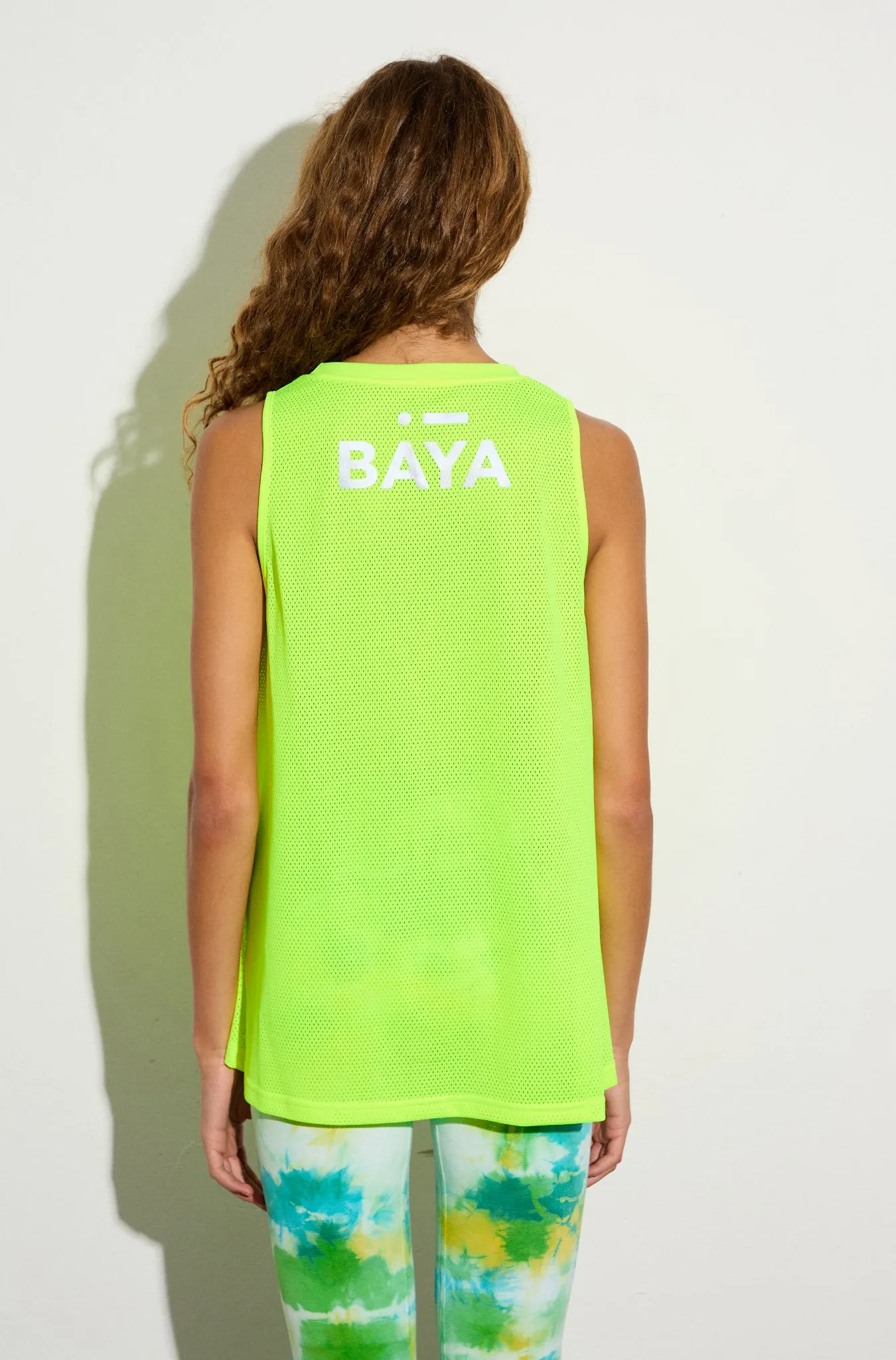 Αμάνικη MESH μπλούζα με αθλητική πλάτη | Neon Green