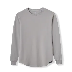 021 ESSENTIAL DROP CUT CREWNECK - CEMENT