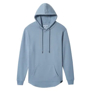 021 ESSENTIAL DROP CUT HOODIE - BLUE STEEL
