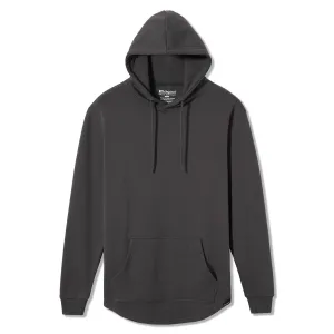 021 ESSENTIAL DROP CUT HOODIE - GRAPHITE