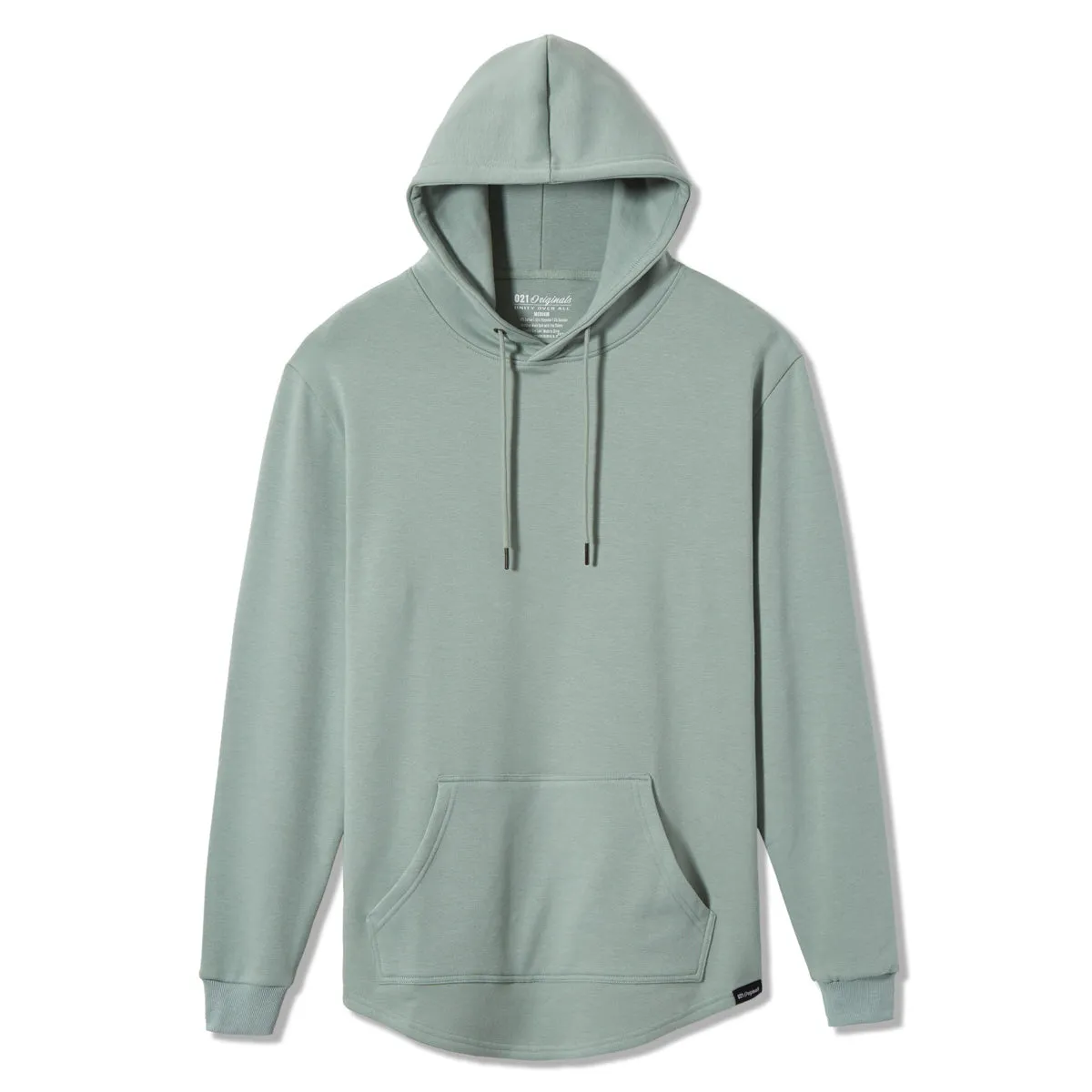 021 ESSENTIAL DROP CUT HOODIE - SAGE