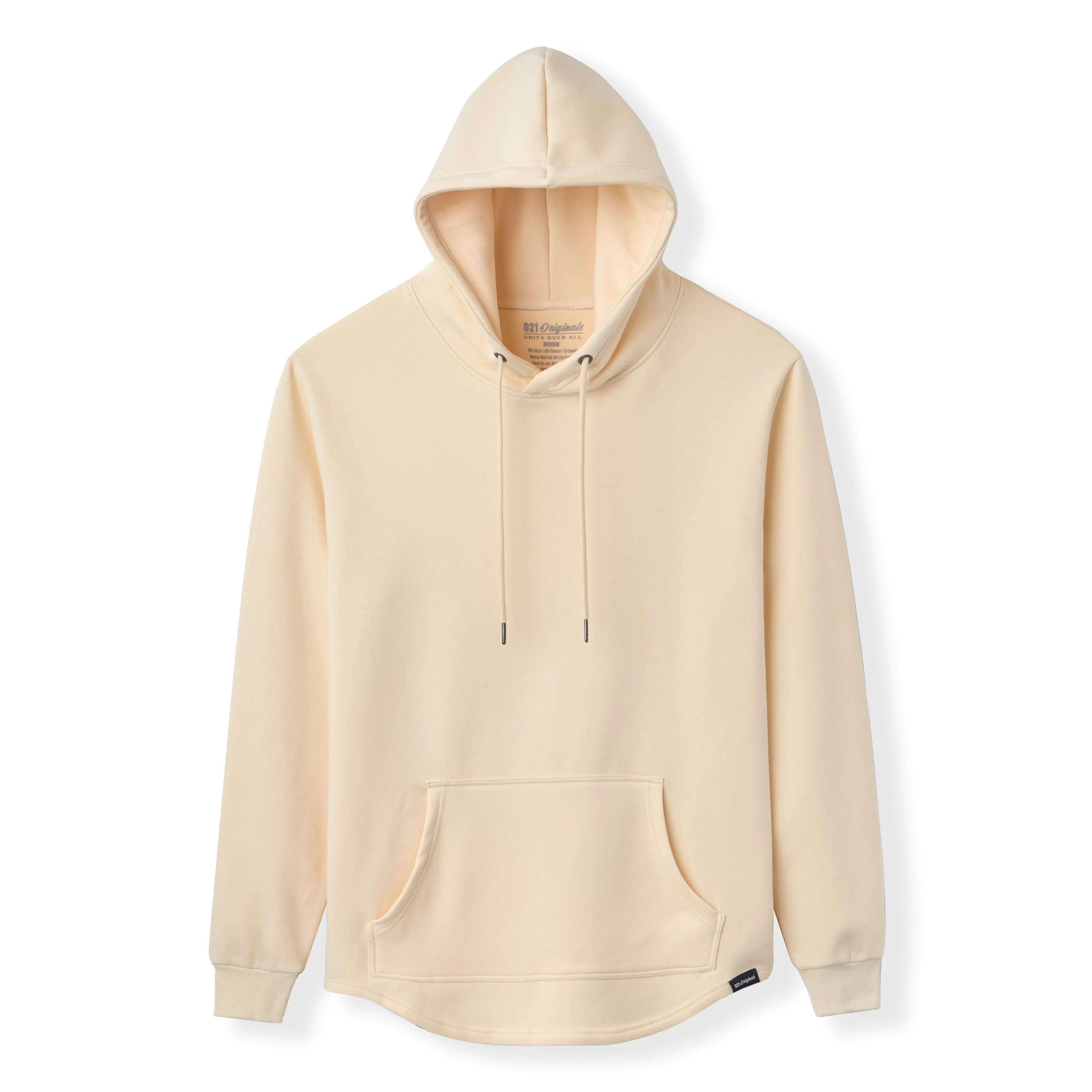 021 ESSENTIAL DROP CUT HOODIE - SAND