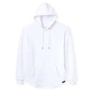 021 ESSENTIAL DROP CUT HOODIE - WHITE