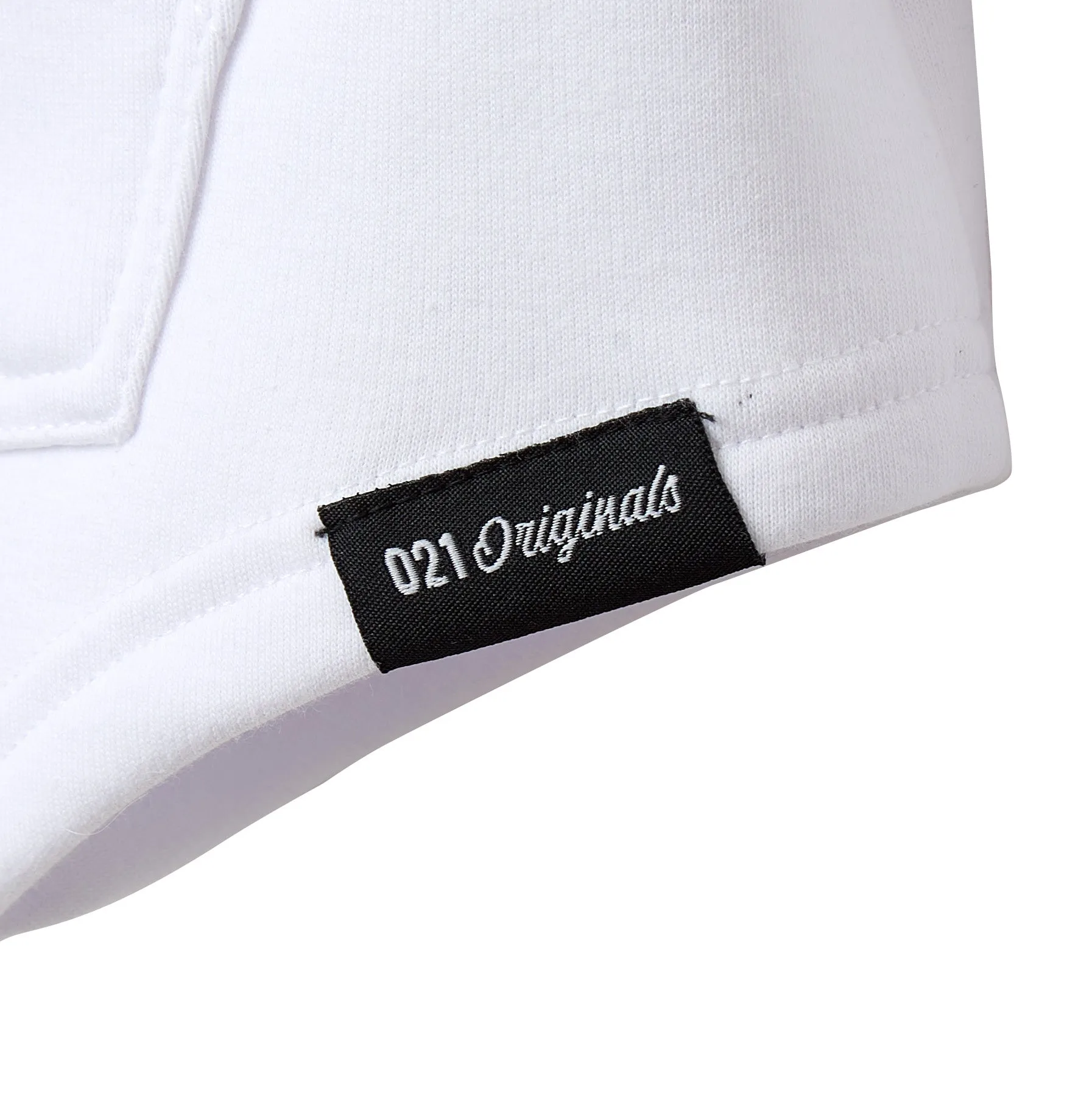 021 ESSENTIAL DROP CUT HOODIE - WHITE