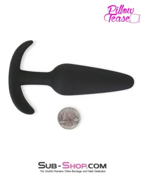 0710E      Long Black Silicone Anal Sex Training Butt Plug - MEGA Deal