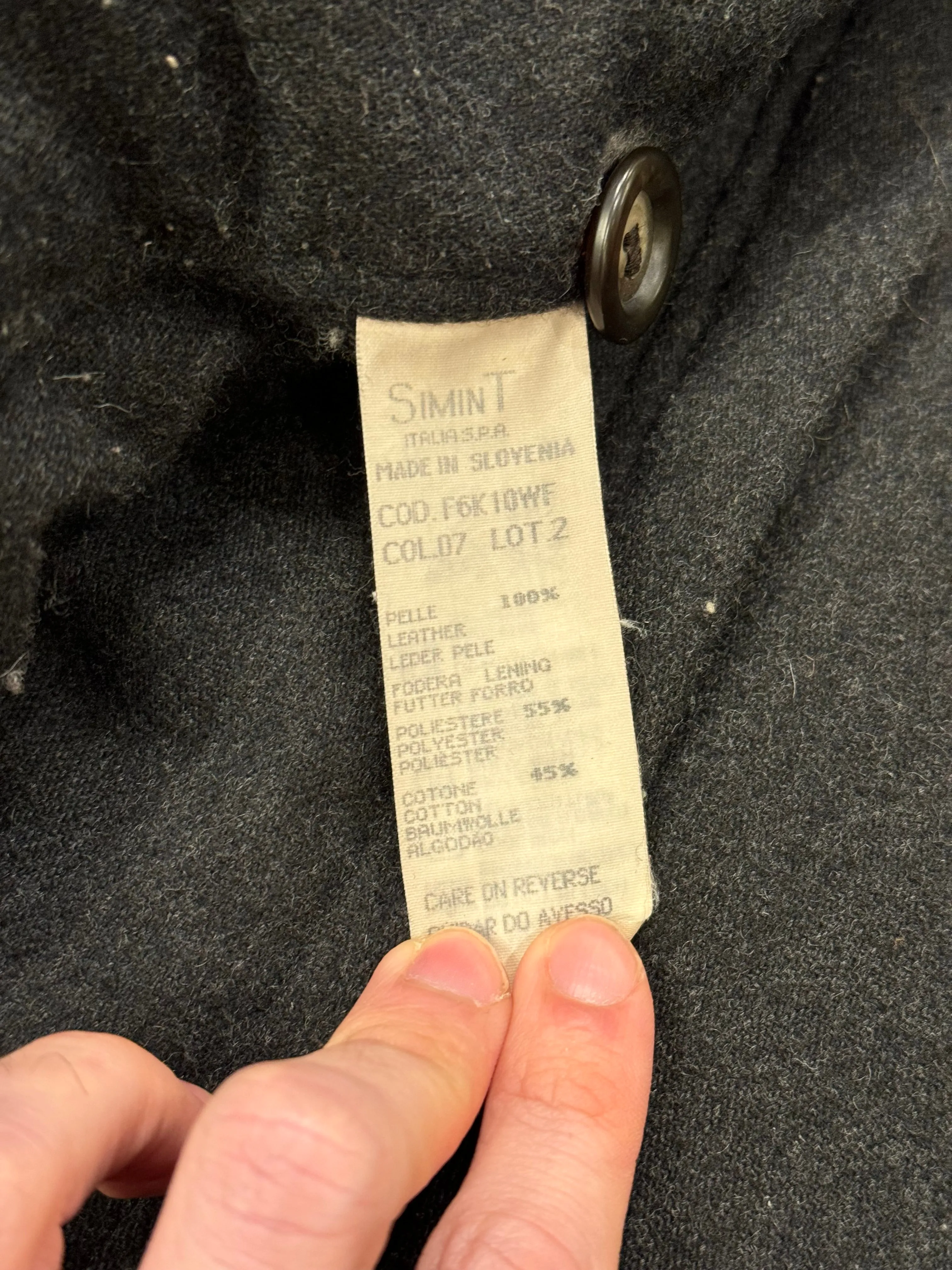 1980s ARMANI leather coat