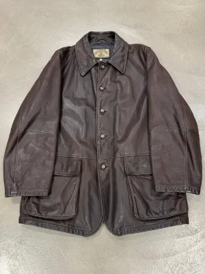 1980s ARMANI leather coat