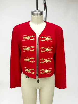 1989 Cruise Me Baby Moschino Couture Lobster Jacket*