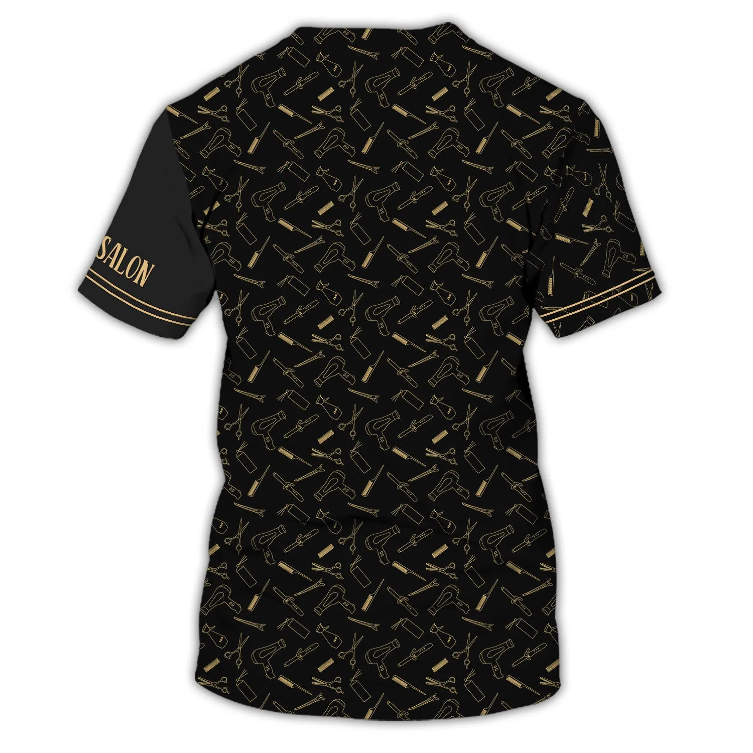 2 Fashion Custom Hair Uniform Hairdresser Tee Shirt Hairstylist Tools T-Shirts (Non workwear)