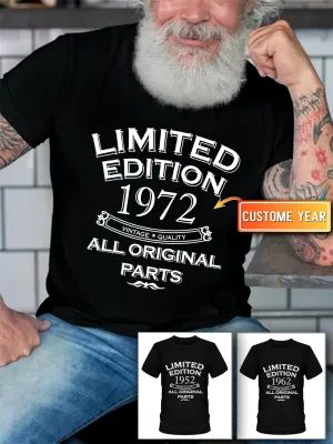 2D Black Tshirt - Mens 50th Birthday Gifts For Dad