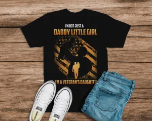 2D Black Tshirt - Veteran's Daughter - Nsd99