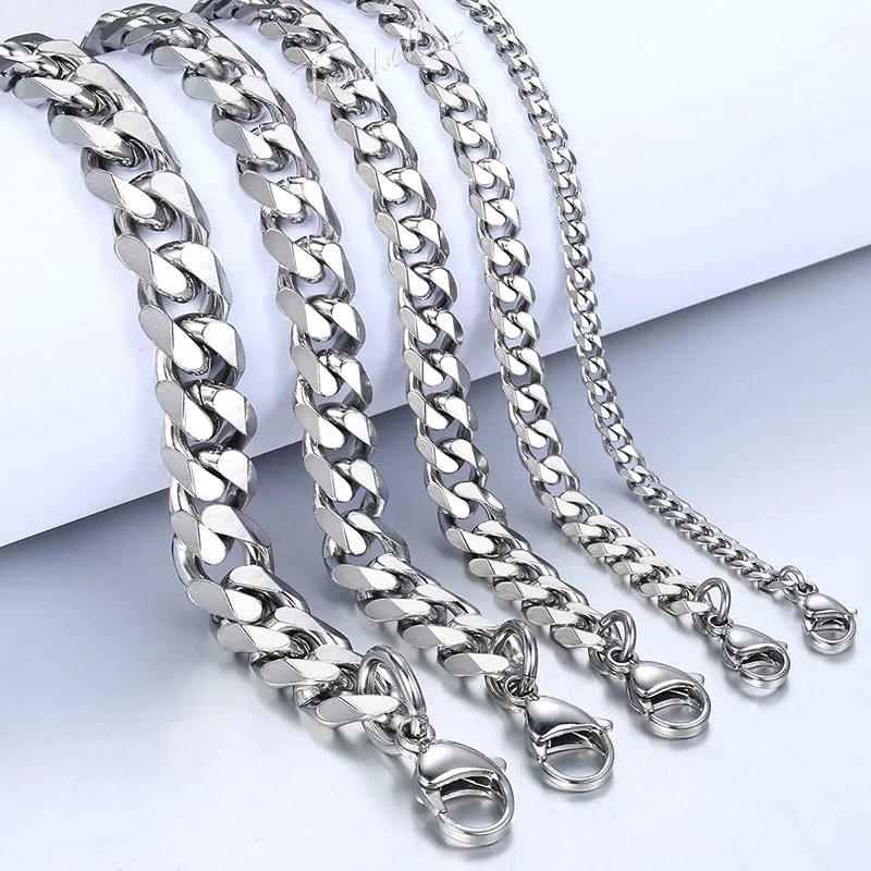 3-11mm Men's Black Stainless Steel Bracelet - Boldly Understated