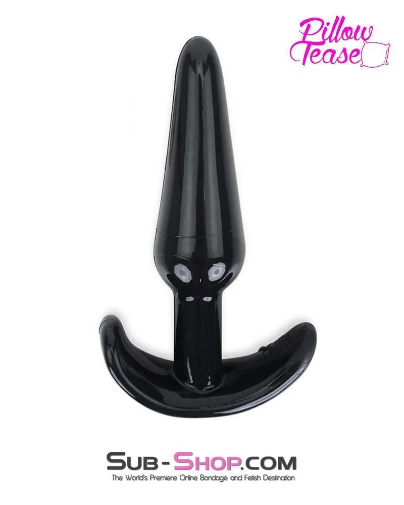 3727M      Anal Beginner Small Black Jelly Butt Plug - SPECIAL OFFER!