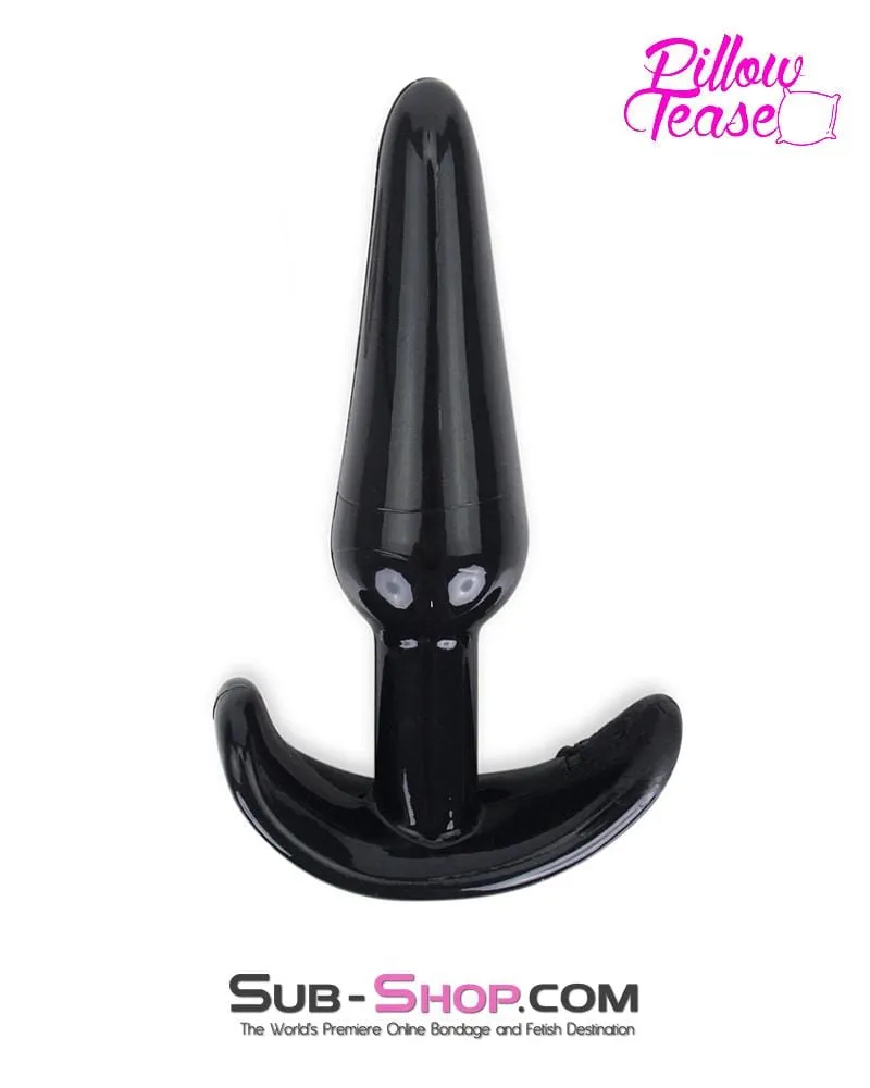3727M      Anal Beginner Small Black Jelly Butt Plug
