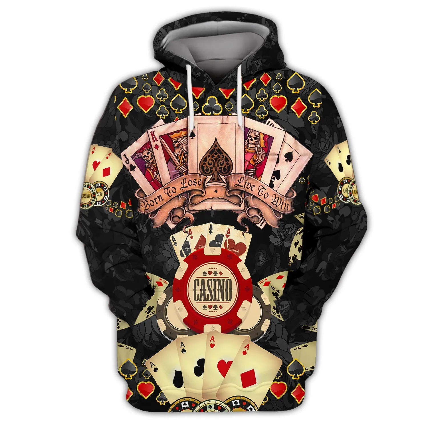 3D Poker Shirt For Him, Women Poker Hoodie, Poker Gift For Dad