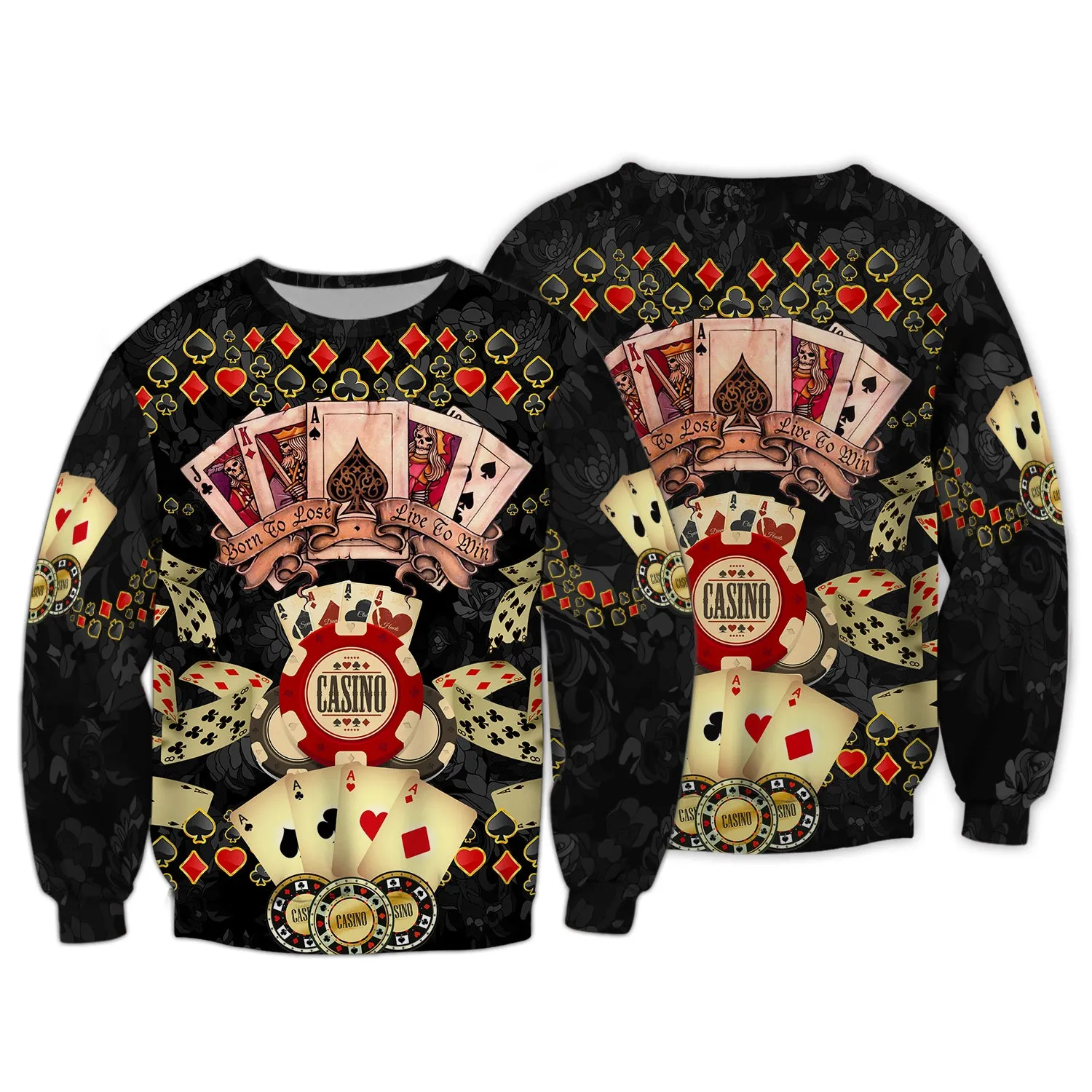 3D Poker Shirt For Him, Women Poker Hoodie, Poker Gift For Dad