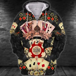 3D Poker Shirt For Him, Women Poker Hoodie, Poker Gift For Dad