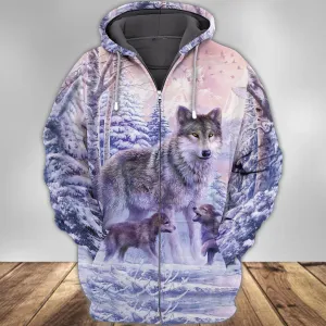 3D37 - Wolf Mom - 3D Full Print