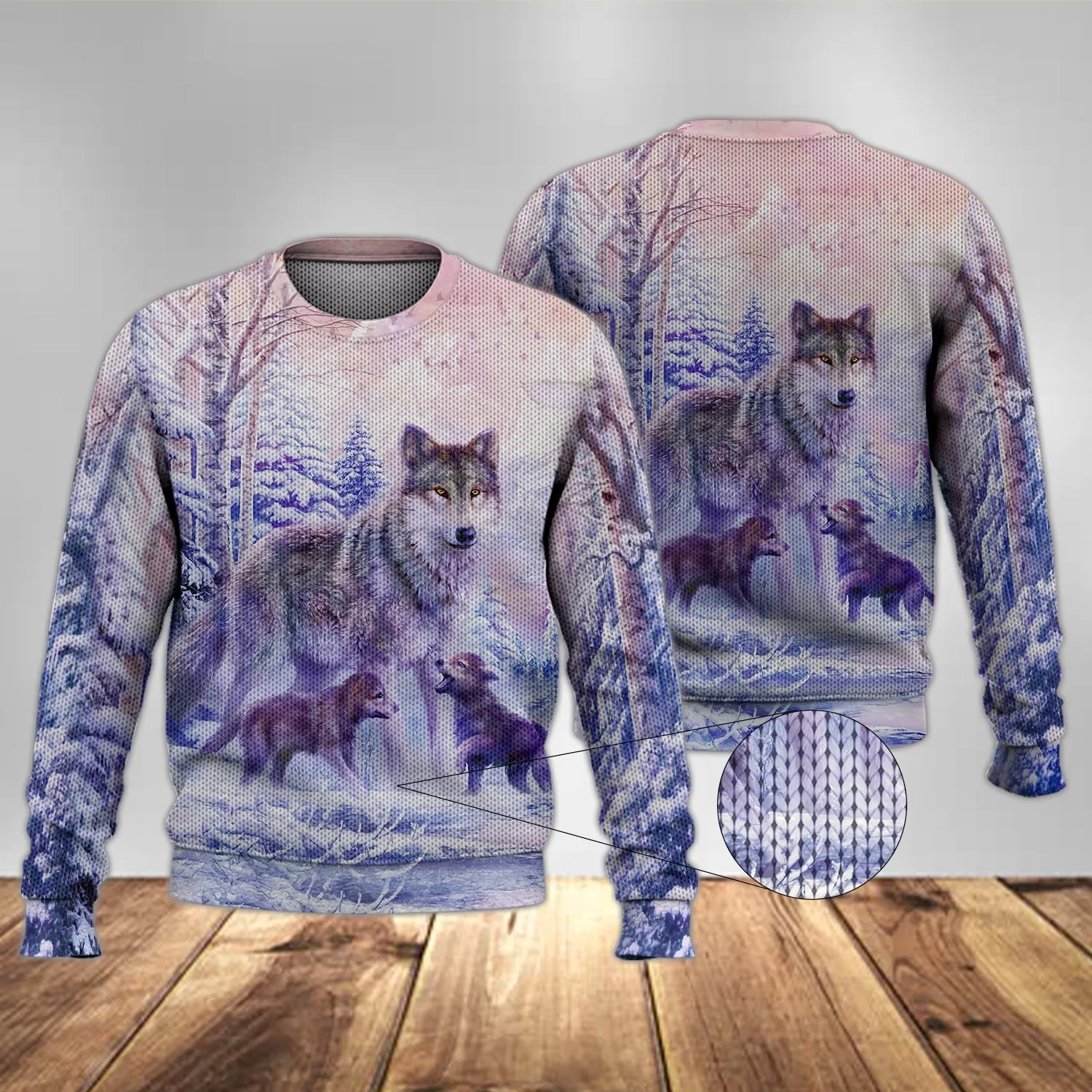 3D37 - Wolf Mom - 3D Full Print
