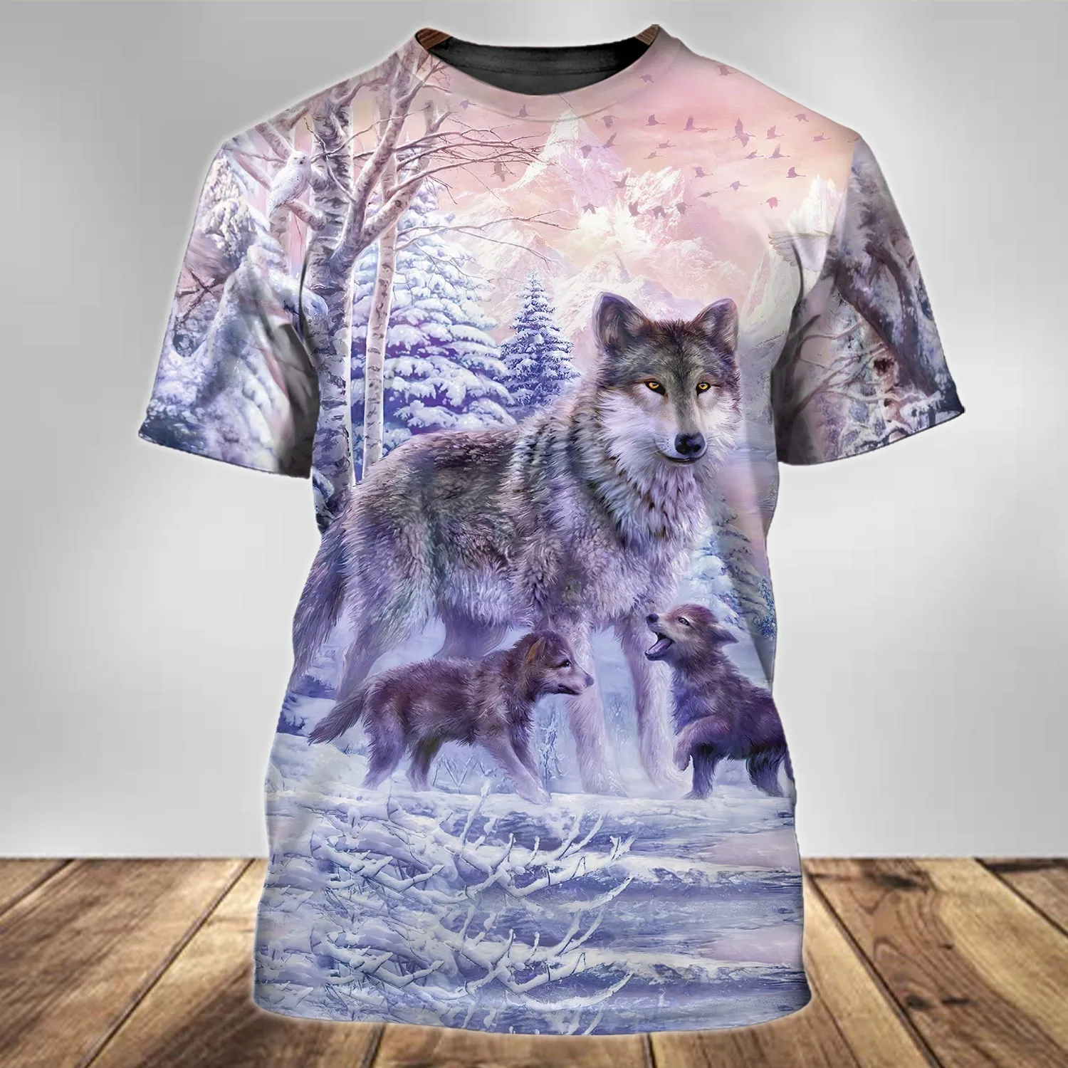 3D37 - Wolf Mom - 3D Full Print