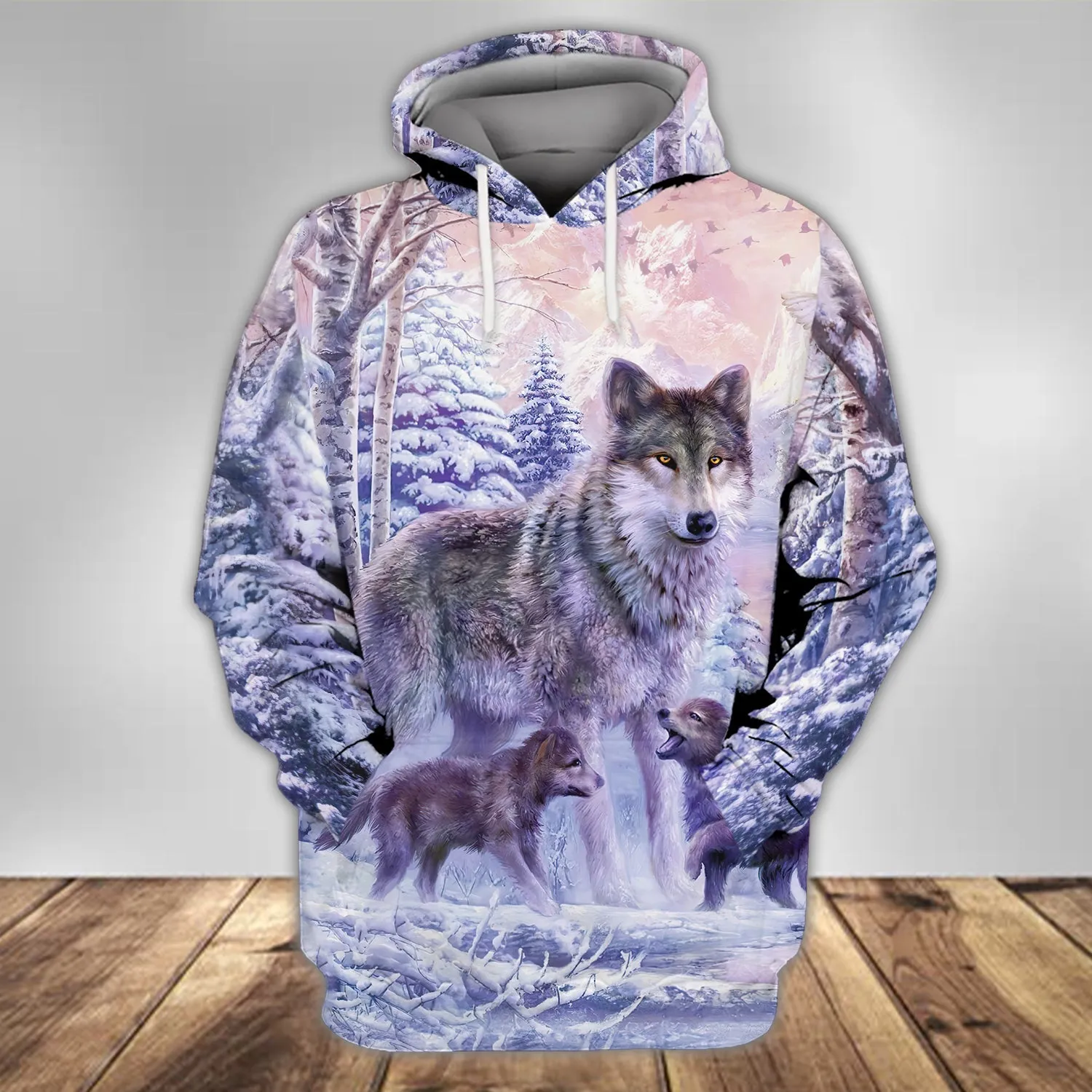 3D37 - Wolf Mom - 3D Full Print