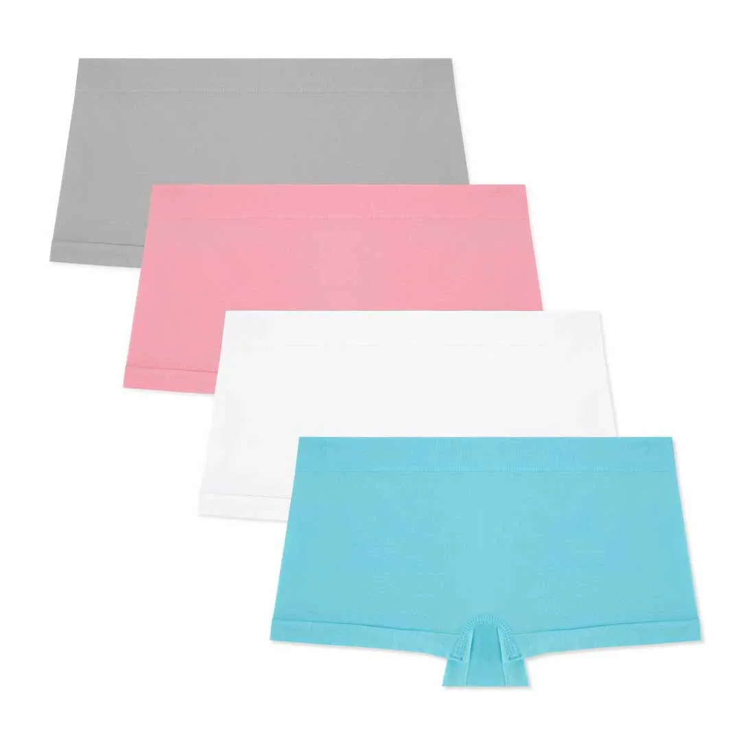 4 Pack Girls Seamless Boyshorts