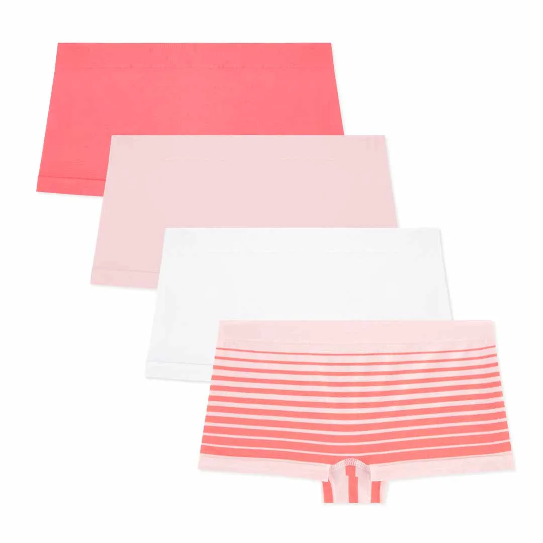 4 Pack Girls Seamless Boyshorts