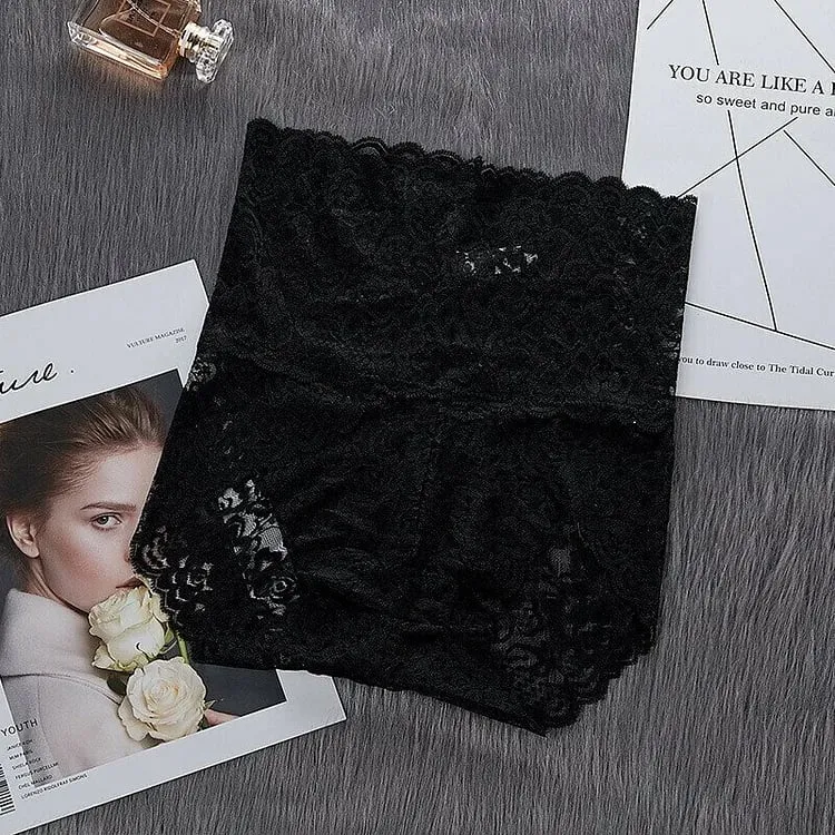 🔥5 Pairs Set Only ＄21.99- Sexy High Waist Pretty Lace Panties
