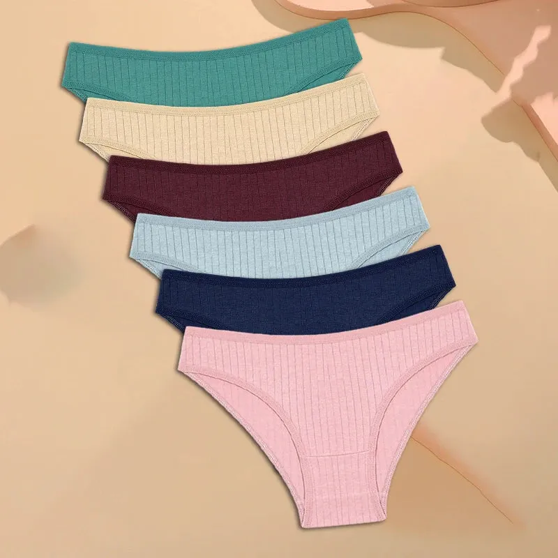6PCS Women's Cotton Panties Set