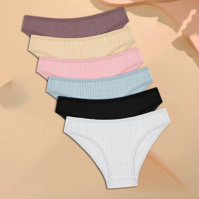 6PCS Women's Cotton Panties Set