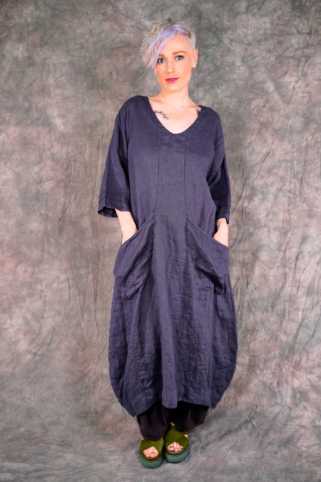 7237 Palette Maxi Dress Blackstone