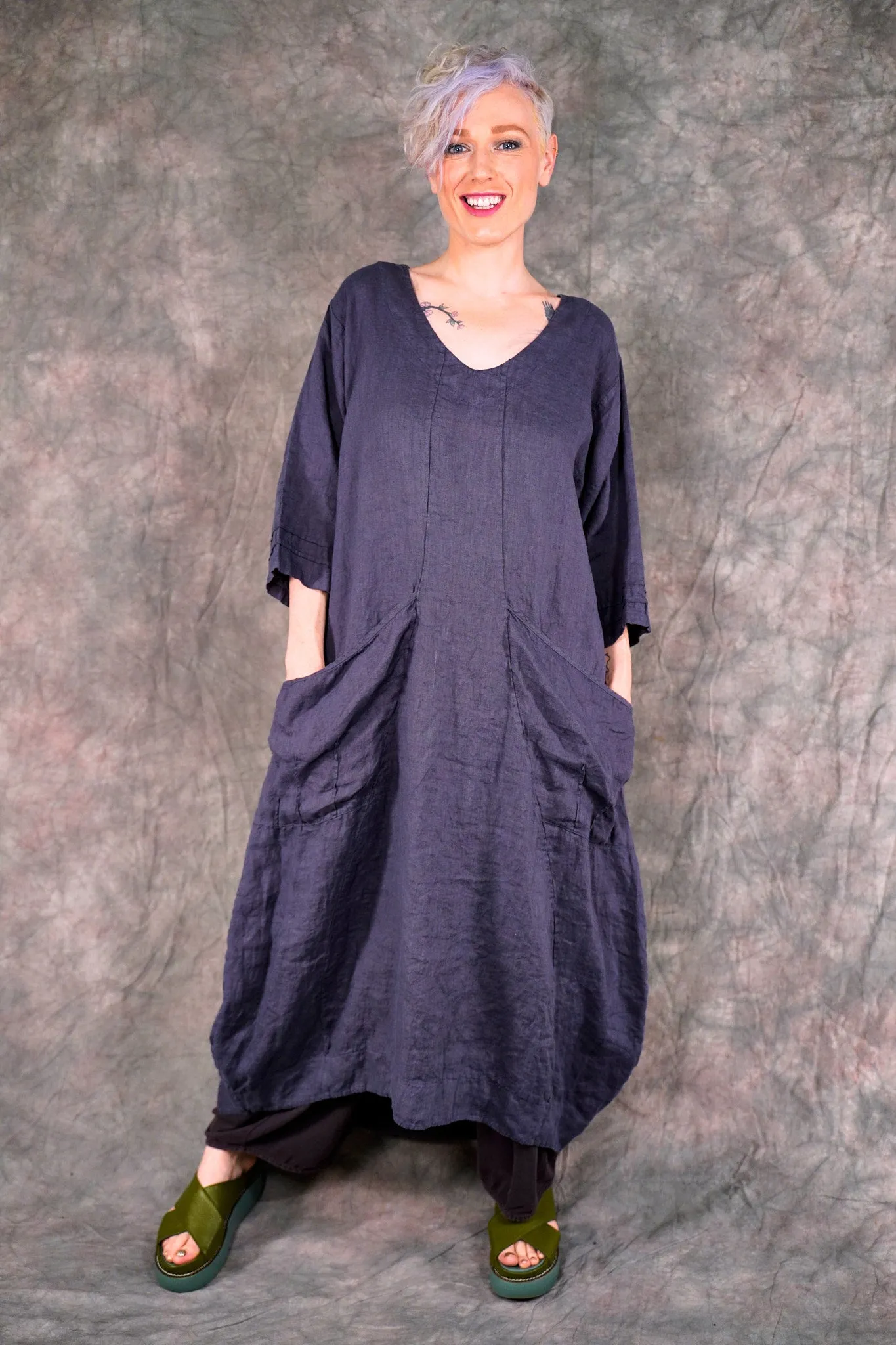 7237 Palette Maxi Dress Blackstone