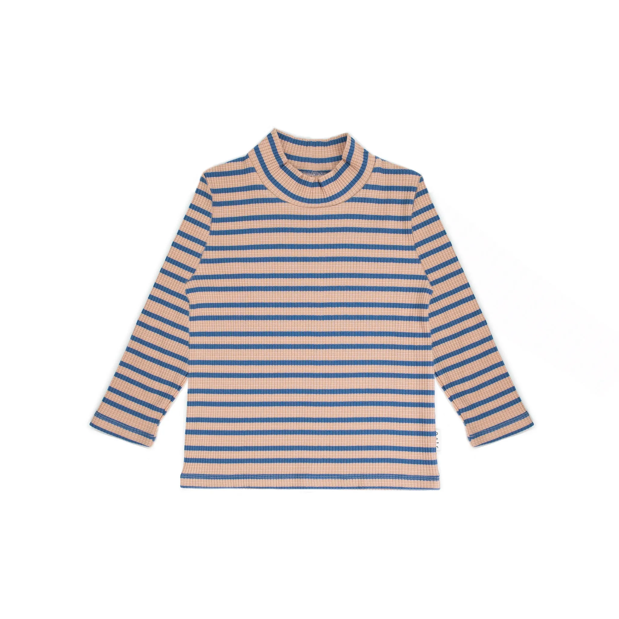 90s MOCK NECK ROYAL STRIPE