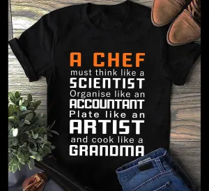 A Chef, 2D Black Tshirt 01