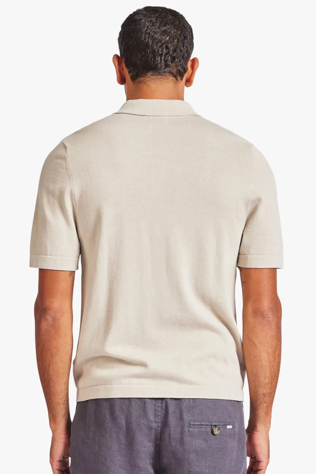 Academy Brand | Joey Stripe Knit Polo Shirt