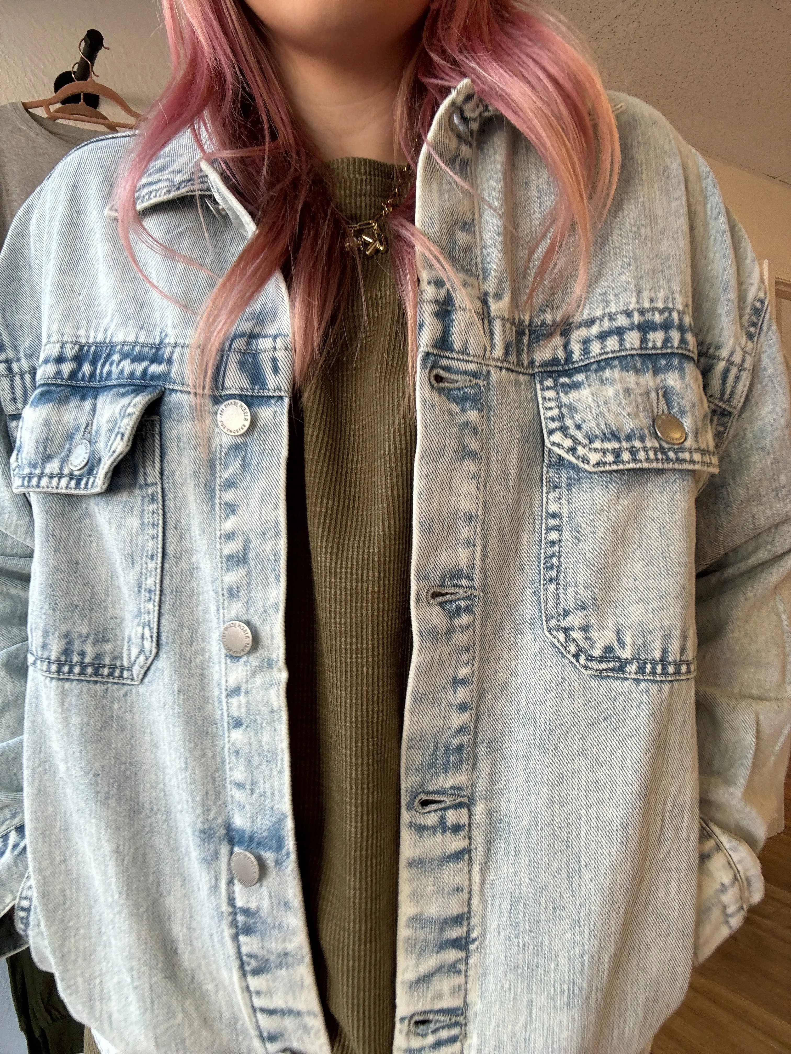 Acid Wash Denim Jacket