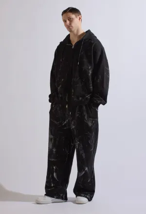 Acid Wash Hoodie Jacket