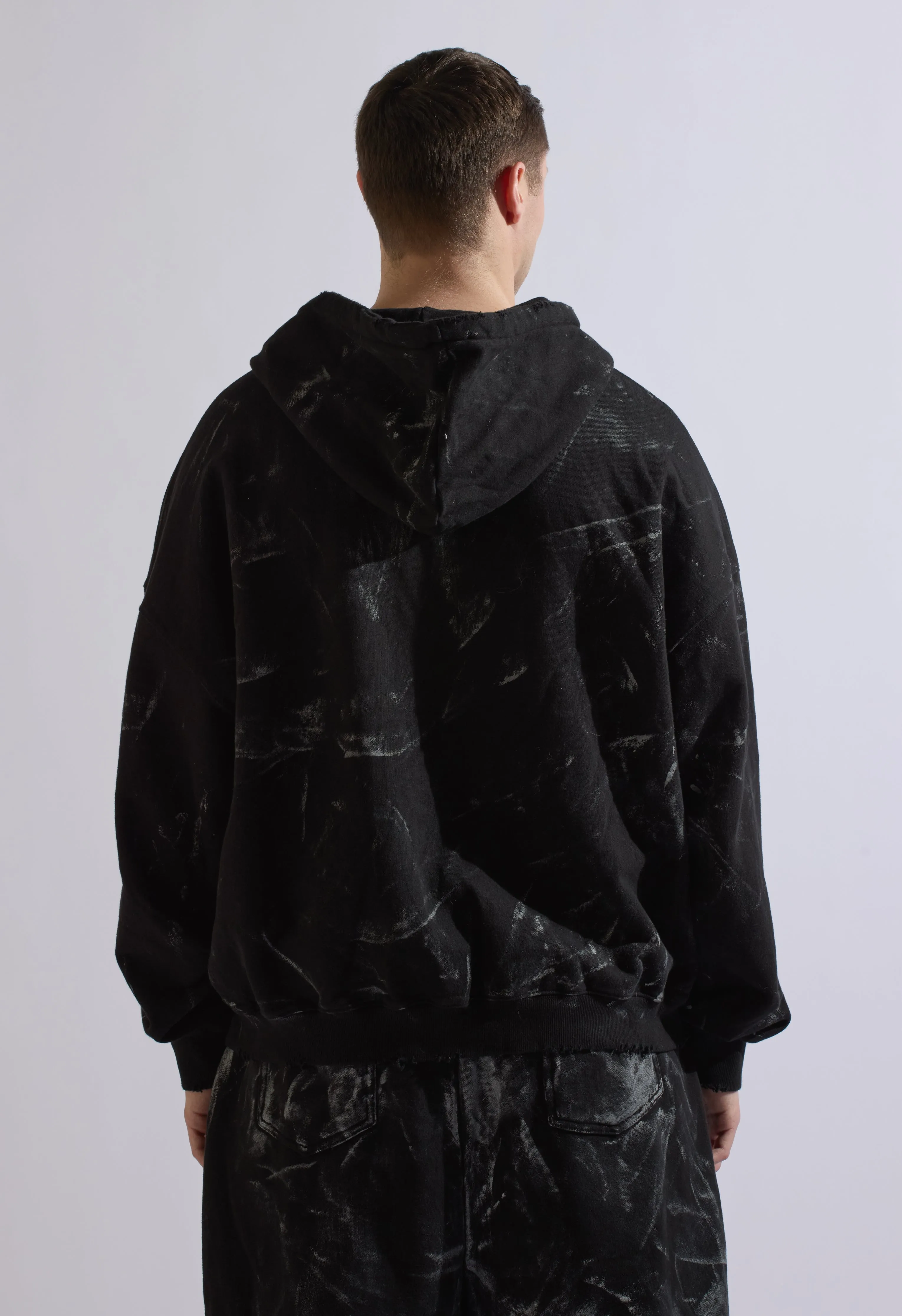Acid Wash Hoodie Jacket
