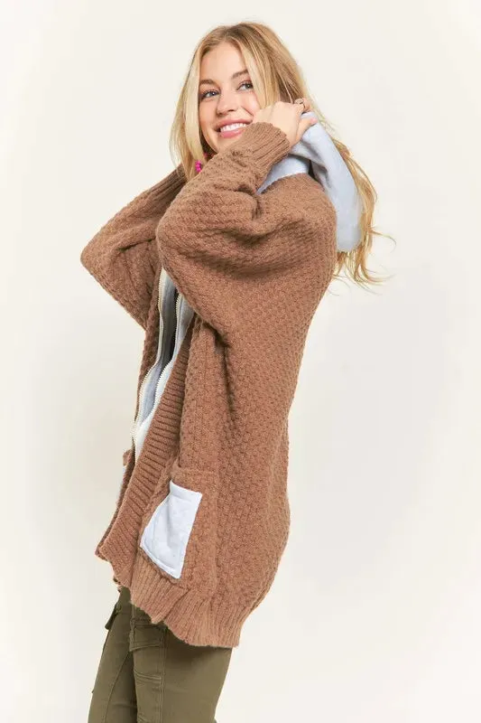 ADORA Zip Up Sweater Hoodie Jacket