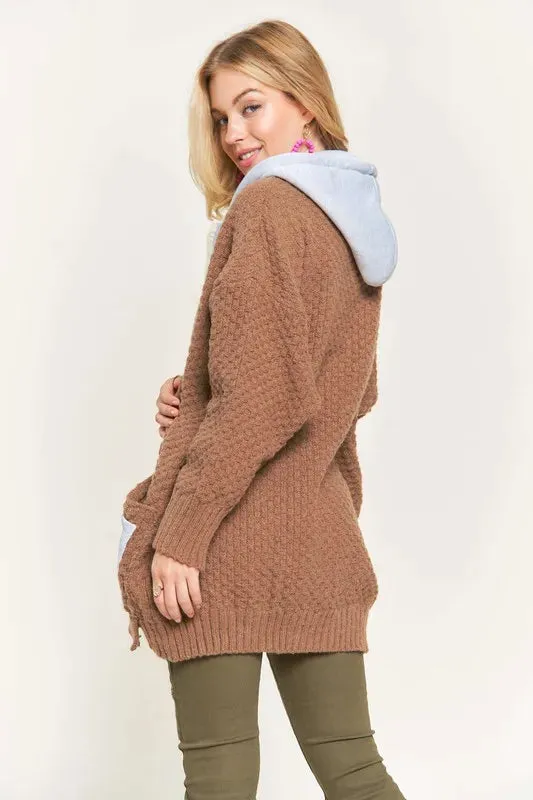 ADORA Zip Up Sweater Hoodie Jacket