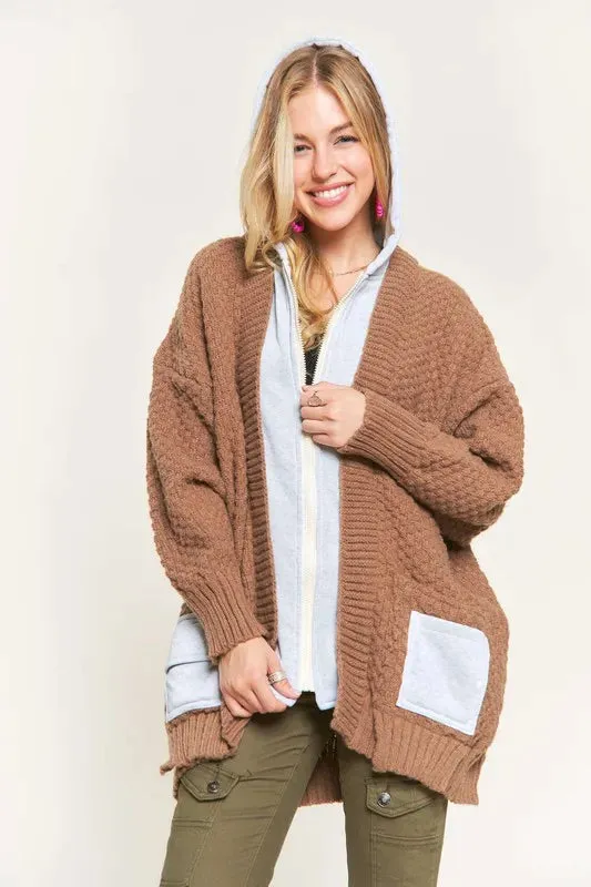 ADORA Zip Up Sweater Hoodie Jacket