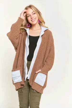ADORA Zip Up Sweater Hoodie Jacket