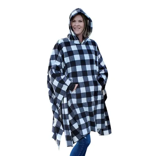 ADULT HOODWINK BUFFALO CHECK WHITE