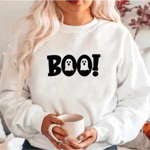 Adult's Boo Halloween Sweatshirt