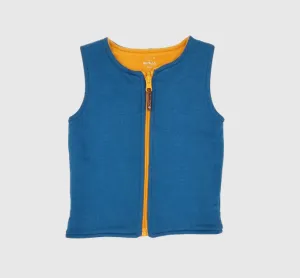 Adventurer Organic Fleece Reversible Gilet  Navy