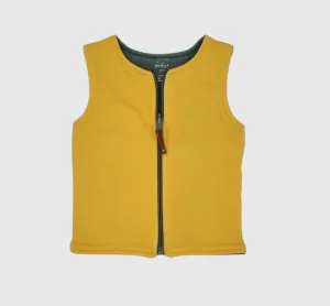 Adventurer Organic Fleece Reversible Gilet  Yellow