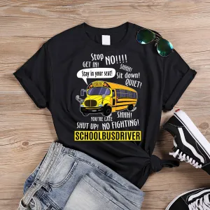 All About That Bus 2D Black Tshirt 1