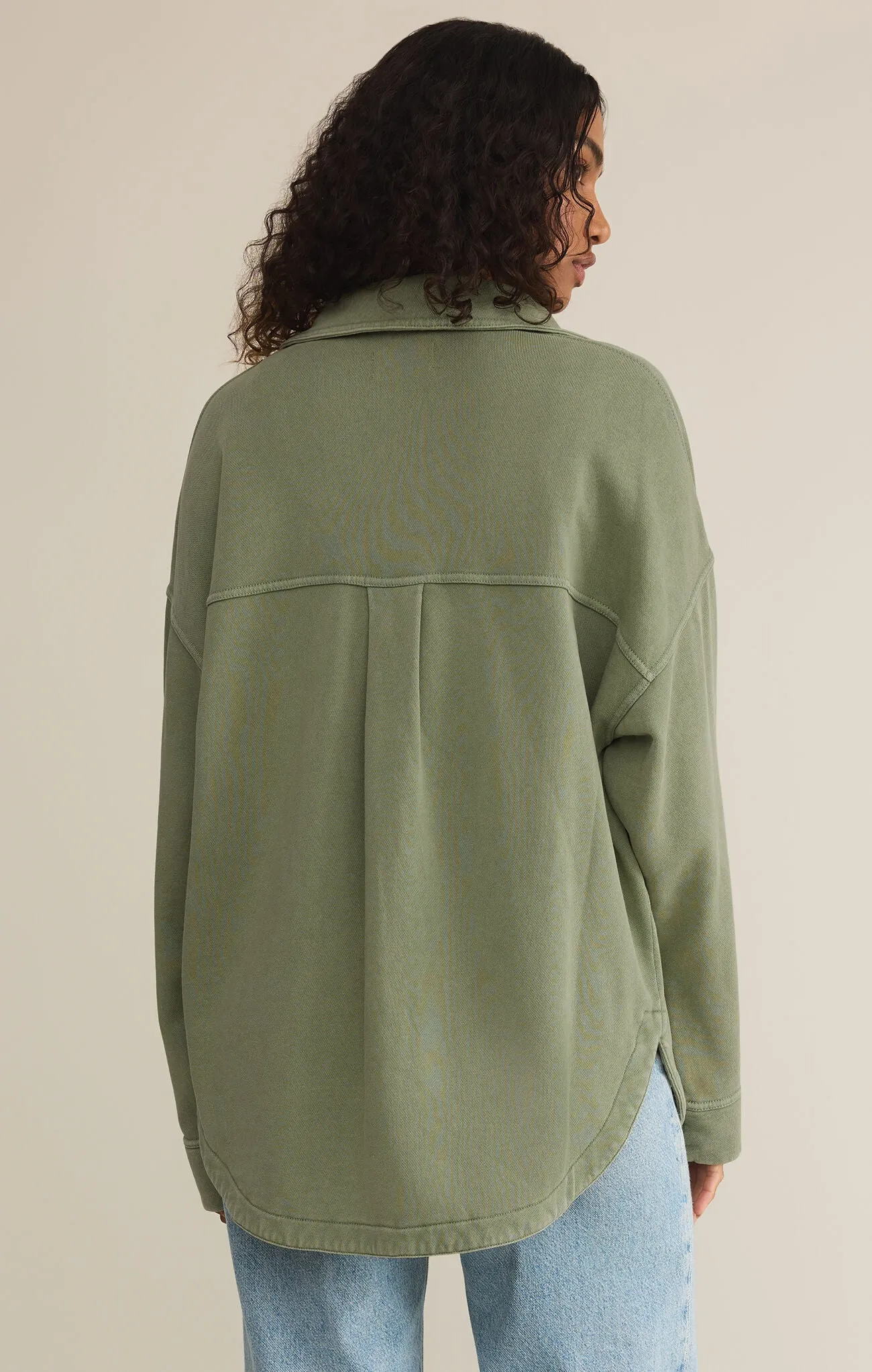 All Day Knit Jacket in Avocado
