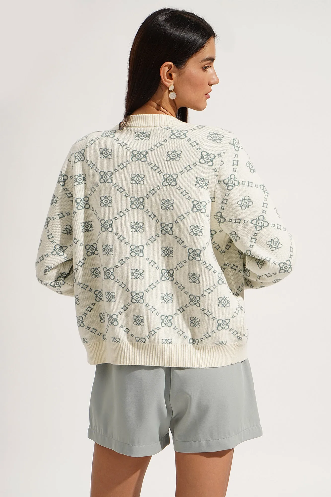 All Over Print Cardigan